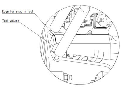 Figure 6 - Snap in tool space